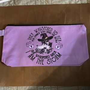 Purple. Handmade pencil/makeup bag